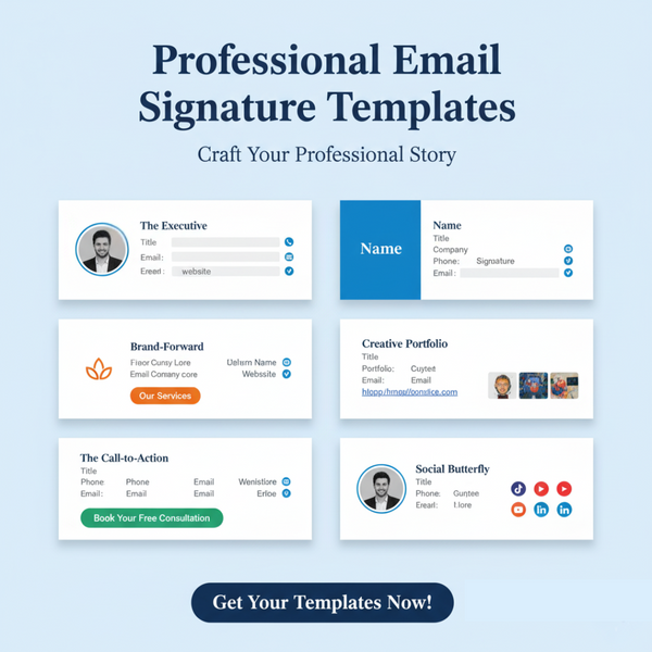 30 Professional Email Signature Templates