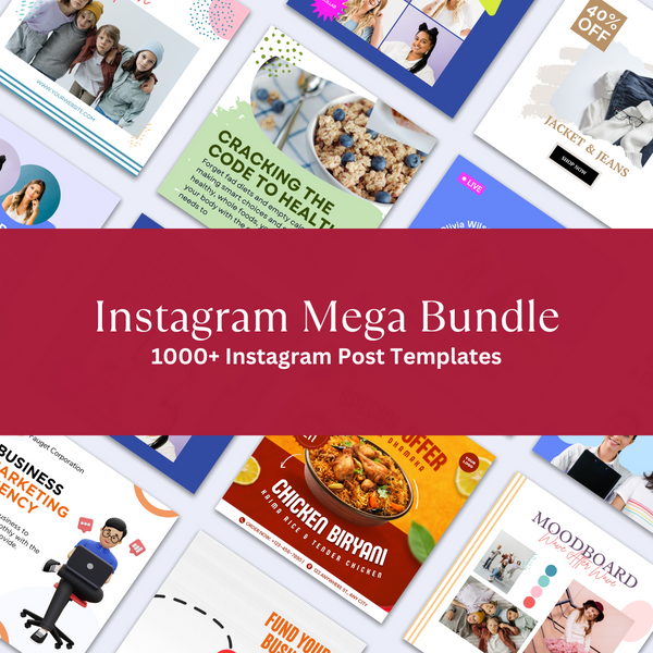 1000+ Instagram Post Mega Bundle