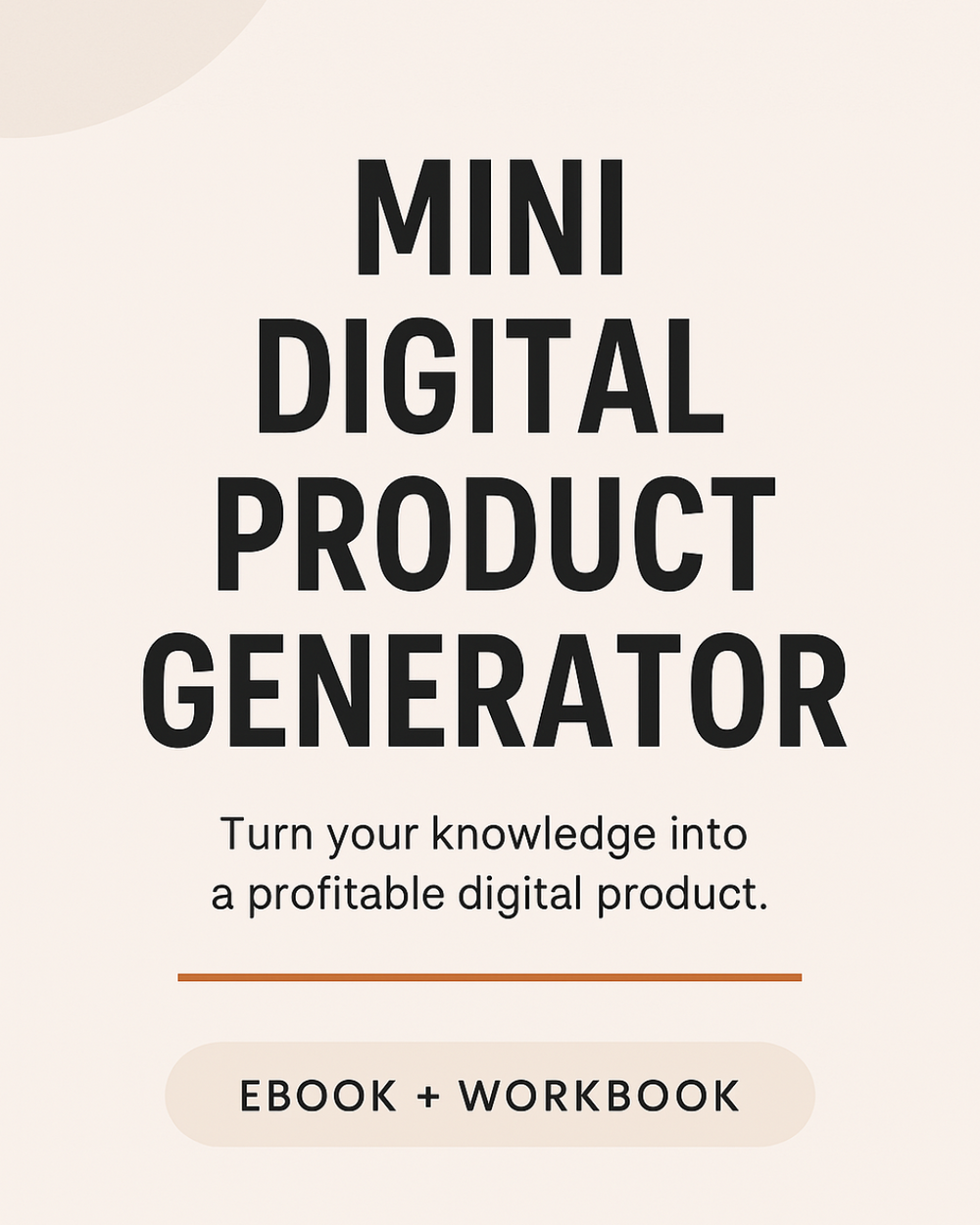 Mini-Digital Product Generator Bundle