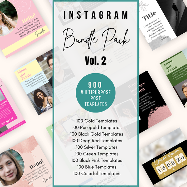 Instagram Post Bundle Pack - Vol 2