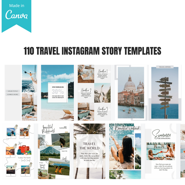 110 Travel Instagram Story Templates