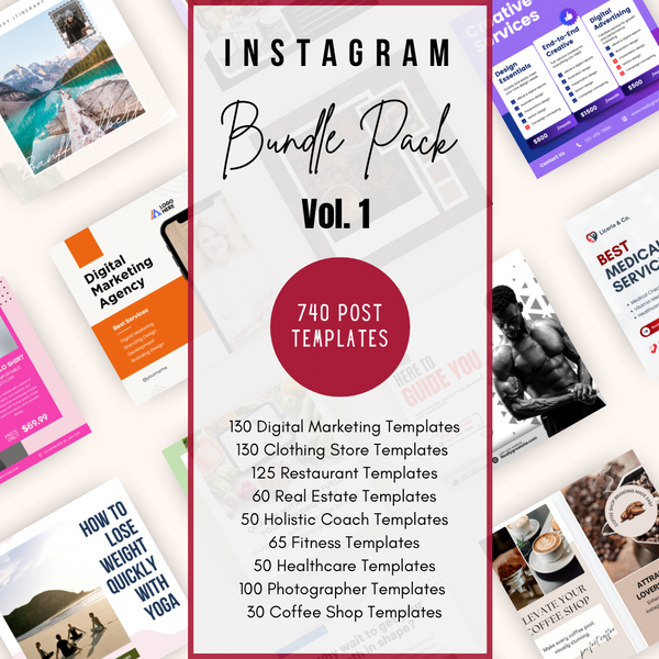 Instagram Post Bundle Pack - Vol 1