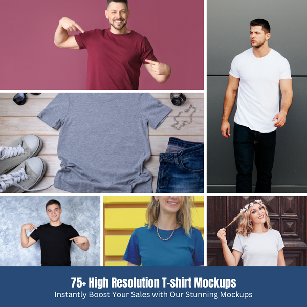 75+ Premium T-shirt Mockup Bundle